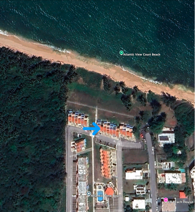 Aerial view of property